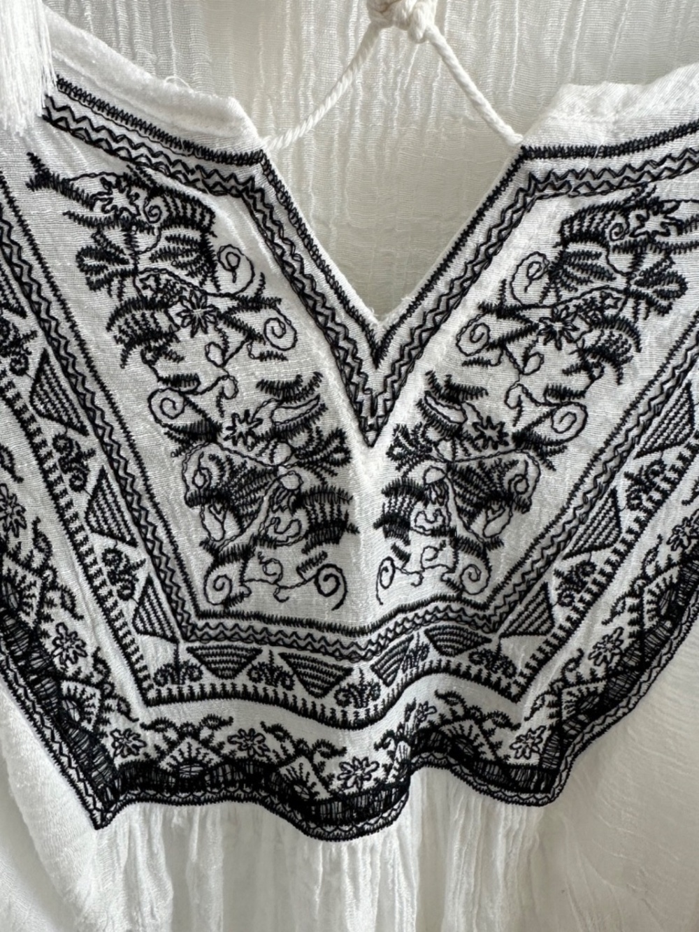 indigo soul women's romantic festival hippie top size xl embroidered top resort - Picture 4 of 8